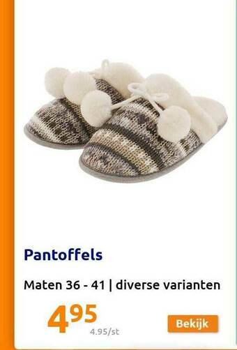 Action Pantoffels aanbieding