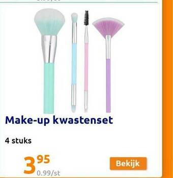 Action Make Up Kwastenset aanbieding