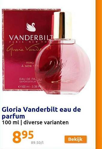 Action Gloria Vanderbilt Eau De Parfum aanbieding
