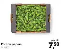 Hanos PadrĂłn pepers aanbieding