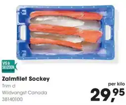 Hanos Zalmfilet Sockey aanbieding