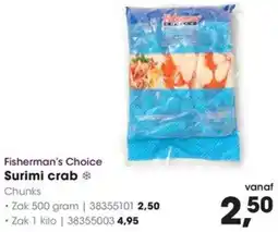 Hanos Fisherman's Choice Surimi crab aanbieding