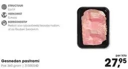 Hanos Gesneden pastrami aanbieding