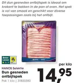 Hanos HANOS Selektie Dun gesneden ontbijtspek aanbieding