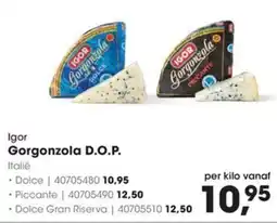 Hanos Igor Gorgonzola D.O.P. aanbieding