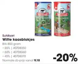 Hanos Sutdiyari Witte kaasblokjes aanbieding