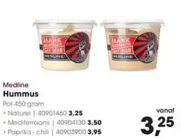 Hanos Medline Hummus aanbieding