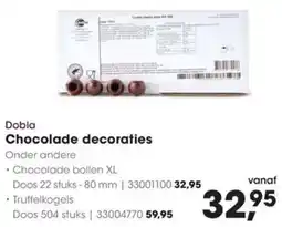 Hanos Dobla Chocolade decoraties aanbieding
