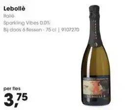 Hanos Lebollè Sparkling Vibes 0,0% aanbieding