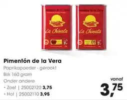 Hanos Pimentón de la Vera aanbieding