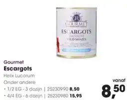 Hanos Gourmet Escargots aanbieding