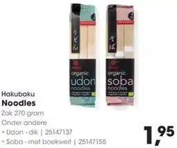 Hanos Hakubaku Noodles aanbieding