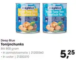 Hanos Deep Blue Tonijnchunks aanbieding