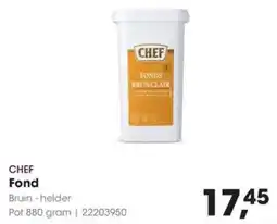 Hanos CHEF Fond aanbieding