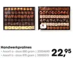 Hanos Handwerkpralines aanbieding