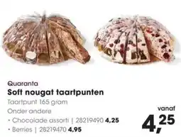 Hanos Quaranta Soft nougat taartpunten aanbieding