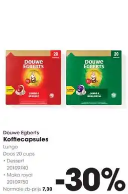 Hanos Douwe Egberts Koffiecapsules aanbieding