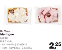 Hanos De Maro Meringue aanbieding