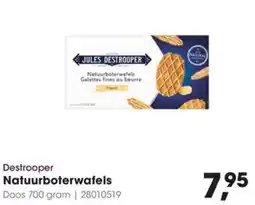 Hanos Destrooper Natuurboterwafels aanbieding