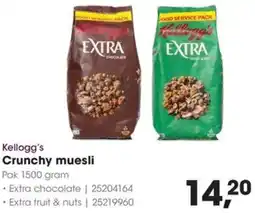 Hanos Kellogg's Crunchy muesli aanbieding