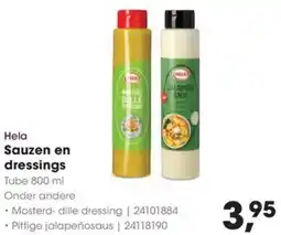 Hanos Hela Sauzen en dressings aanbieding