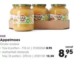 Hanos HAK Appelmoes aanbieding