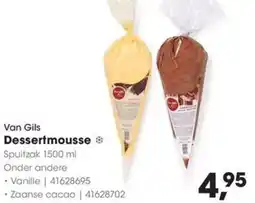 Hanos Van Gils Dessertmousse aanbieding