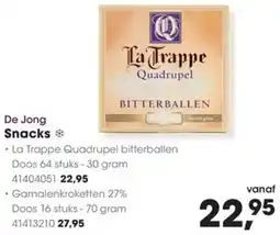 Hanos De Jong Snacks aanbieding