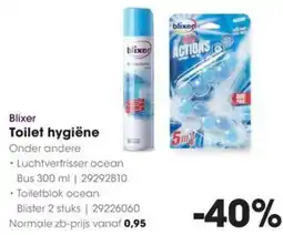Hanos Blixer Toilet hygiëne aanbieding