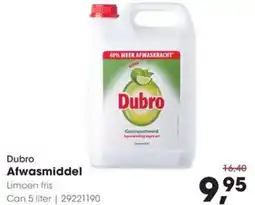 Hanos Dubro Afwasmiddel Limoen fris aanbieding