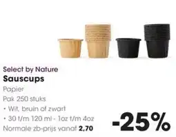 Hanos Select by Nature Sauscups Papier aanbieding