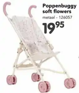 Happyland Poppenbuggy soft flowers aanbieding