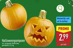 ALDI Halloweenpompoen aanbieding