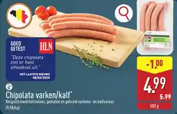 ALDI Chipolata varken/kalf aanbieding