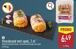 ALDI Vleesbrood met spek aanbieding