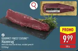 ALDI Gourmet finest cuisine hazenrug aanbieding
