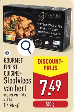 ALDI Gourmet finest cuisine stoofvlees van hert aanbieding
