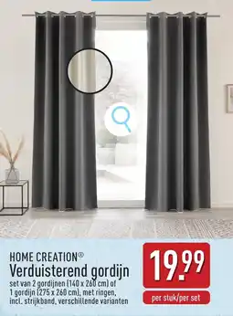 ALDI Home creation verduisterend gordijn aanbieding