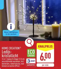 ALDI Home creation ledijs kristallicht aanbieding