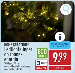 ALDI Home creation ledlichtslinger op zonneenergie aanbieding