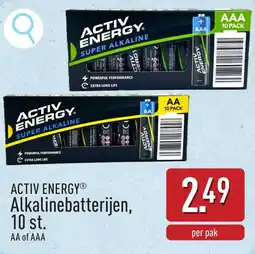 ALDI Activ energy alkalinebatterijen aanbieding