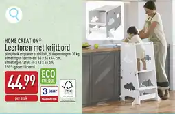 ALDI Home creation leertoren met krijtbord aanbieding