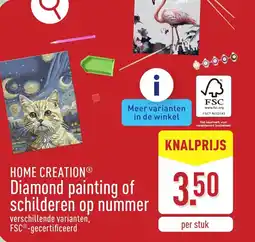 ALDI Home creation diamond painting of schilderen op nummer aanbieding