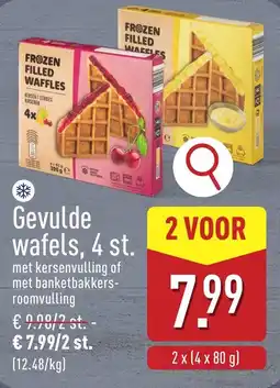 ALDI Gevulde wafels aanbieding