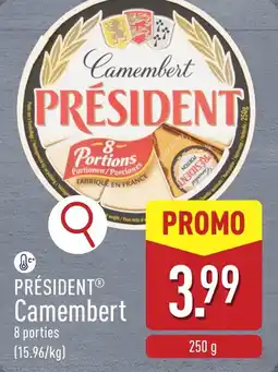 ALDI Président camembert aanbieding