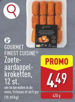 ALDI Gourmet finest cuisine zoete aardappelkroketten aanbieding
