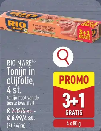 ALDI Rio mare tonijn in olijfolie aanbieding