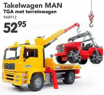 Happyland Takelwagen MAN TGA met terreinwagen aanbieding