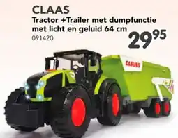 Happyland CLAAS Tractor +Trailer met dumpfunctie met licht en geluid aanbieding