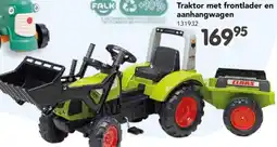 Happyland Traktor met frontlader en aanhangwagen aanbieding